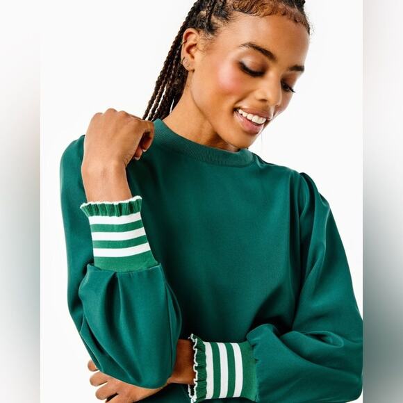 Addison Bay Active Crepe Vine Dress in Ivy Size M - Picture 5 of 7